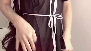 dancing with beautiful boobs and cute tits on display 😘