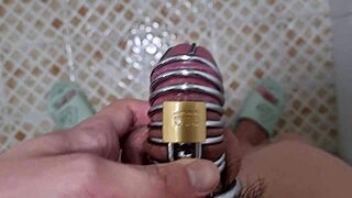 Why pee with a chastity belt on your cock?