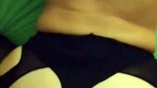 blonde teacher in stockings fantasy with bra lingerie panties