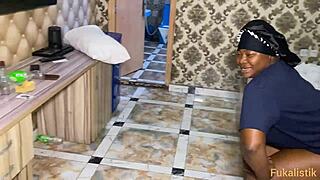 Ebony Stepdaughter Bangs BBC Stepdad Before School Rush. She Takes Every Inch Hard.