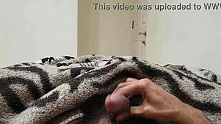 Rishi Bhardwaja Cums Hard for You Ladies in Homemade Clip