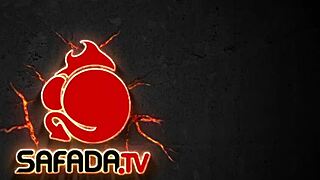 Wow, everyone wants to help the hot blonde sweep the yard!