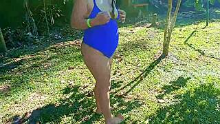 Hey, I'm a Venezuelan slut who loves outdoor exhibitionism at summer camp in Medellín, fucking in front of my cuckold husband—want to record videos together?