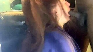 bbw gives sloppy blowjob to monster cock