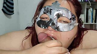 she loves to play with my dick in her mouth and rub it on her face