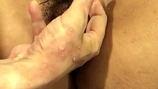 The teen girlfriend gets fingered until her wet pussy drips