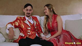 Is this insatiable blonde's shaved pussy craving more titty fucks?