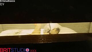 you catch your british neighbour masturbating solo in her homemade setup