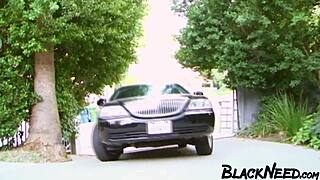 Horny stepdaughter takes big black cock in interracial anal pounding