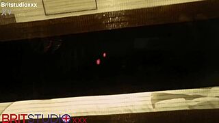 you catch your british neighbour masturbating solo in her homemade setup