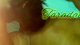 touching the black woman's big black cock during massage