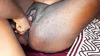 Ebony Babe Bent Over, Fucked Hard Without Condom!