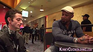 hey, babe gets fucked in cuckold scene