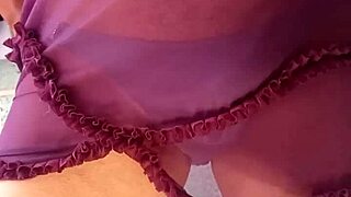 wearing my lover's shiny blue panties in usa