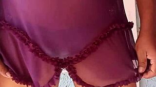 wearing my lover's shiny blue panties in usa