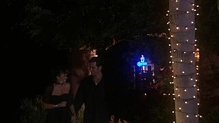 Avena lee is bent over for intense outdoor missionary fucking and licking.