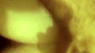 In the USA, an amateur couple with big ass enjoys creampie as she drives it home.