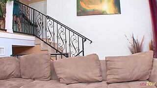 blonde mature teases teen pussy