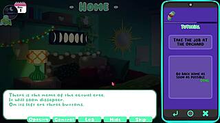 she blows him in the orchard while watching