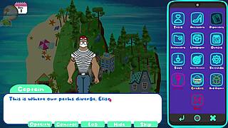 she blows him in the orchard while watching