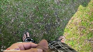 homemade solo guy offers golden shower in usa