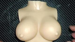 I Perform Russian Handjob on Dolly's Small Tits at Desk