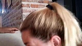 I love sucking my friend's dick deep, blonde latina slut with tattoos.