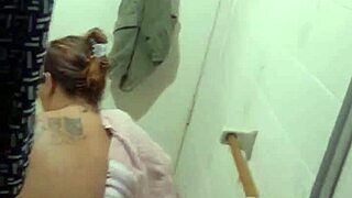 after shower filming, intimate encounter with pervert