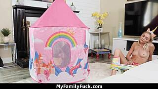 curiosity leads stepsiblings to explore tight missionary and wild cowgirl rides. they learn every pleasurable trick together!