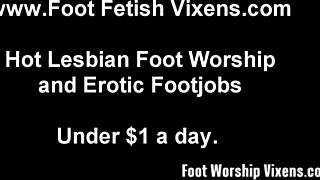 Intense POV footjob from dominant femdom