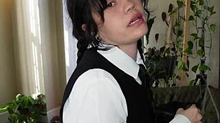 Wednesday Addams takes huge dick deep! Ft. Yhivi.