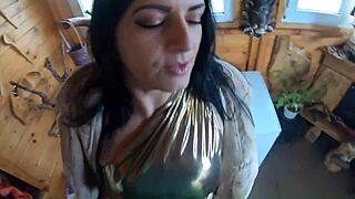 Cheating Wife Feels Excited Dancing Seductively with Husband's Friend While He's Away