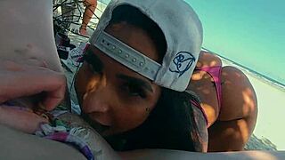 Friends Fuck Hard on Crowded Beach