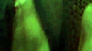 Dirty slutty maid with hairy pussy pees indoor in thong and lingerie