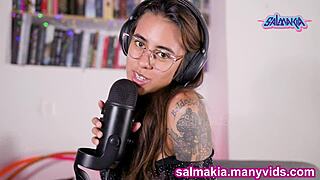 Asmr blowjob joi- i suck and lick different dildos- salmakia, so naughty and sexy