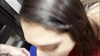 Pretty Brunette Aria Sloane Gets Tantric Massage On Her Pink Pussy, Then Rough Sex With Blowjob And Cunilingus.