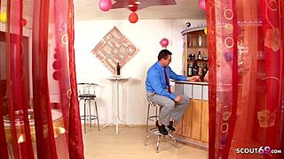 German Stepdaughter Secretly Films Wild Sex with Father