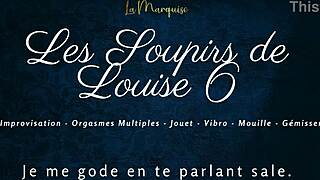 Louise's solo orgasm sighs in French audio 😍