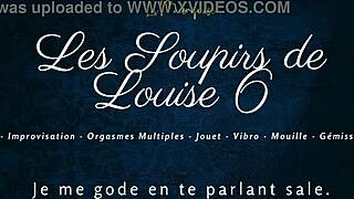 Louise's solo orgasm sighs in French audio 😍