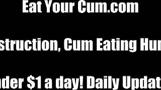 You need to learn about eating cum tastes