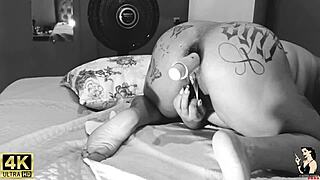 Famous singer takes it in the pussy with the mega vaginal toy.