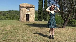 Amandine, an 18-year-old, experiences her first gangbang with double penetration and anal outdoors.