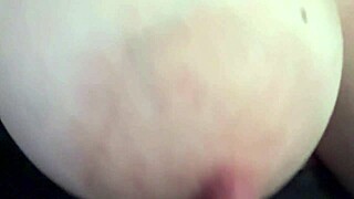 Super horny milf flashes her juicy big tits slowly