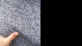 Check out this hot brunette giving sloppy deepthroat in public! 😈