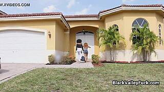 I join a hot threesome with ebony teen babes for intense blowjobs