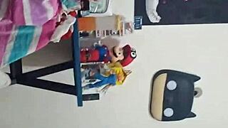 Amateur Loves Stroking Neighbor's Dick Alone.