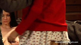 Busty Naked Slave Fingered By Mistress!