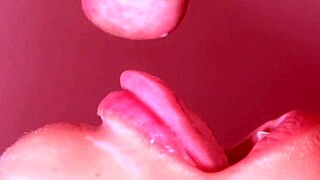 Japanese girlfriend milks me in uncensored close-up