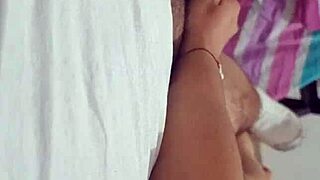 Amateur Loves Stroking Neighbor's Dick Alone.