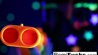 Romi Rain And Dani Share Passionate Lesbian Oral Under Black Lights